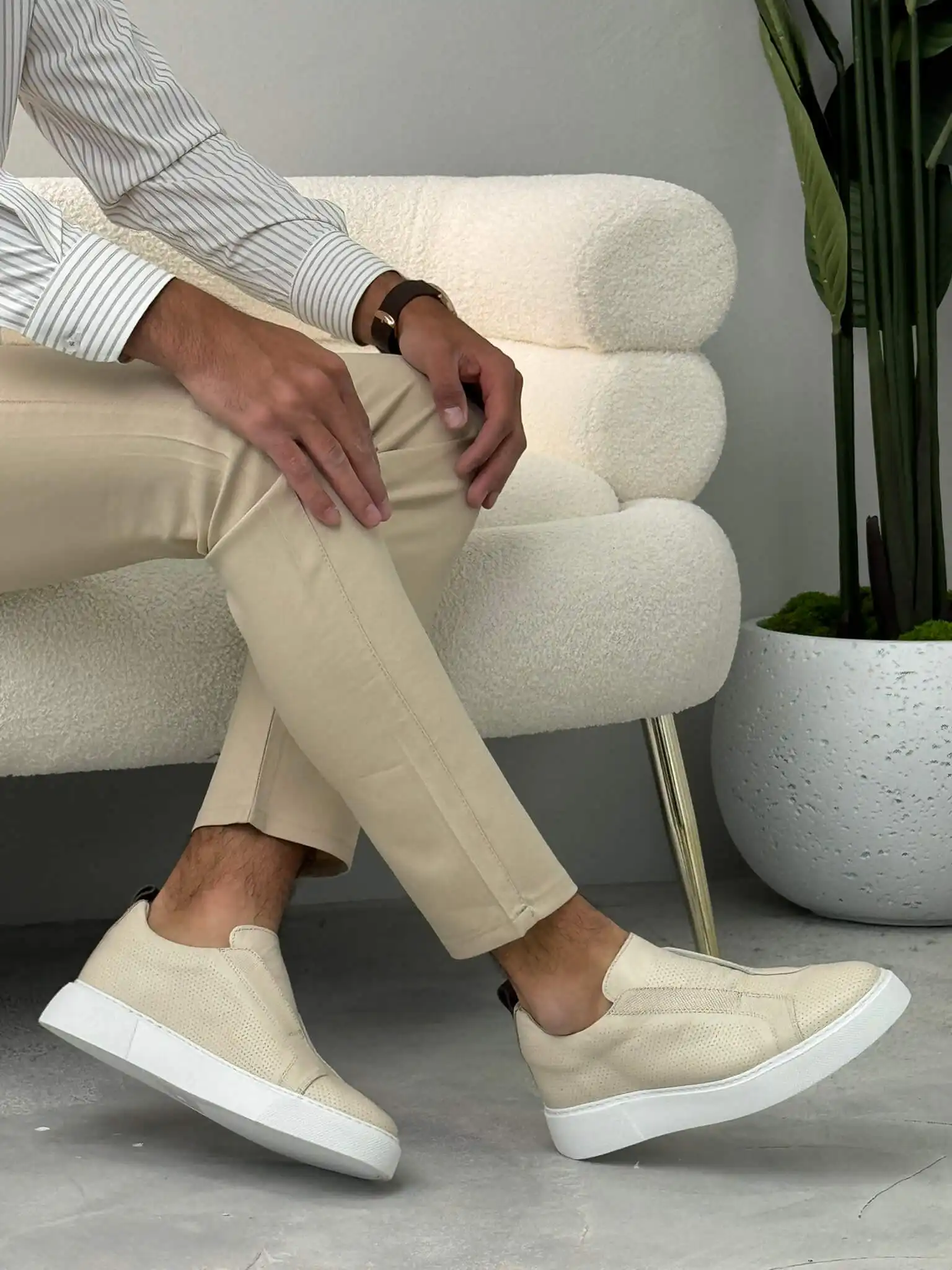 muske kozne slip on patike elegantan model bez ter8603 3