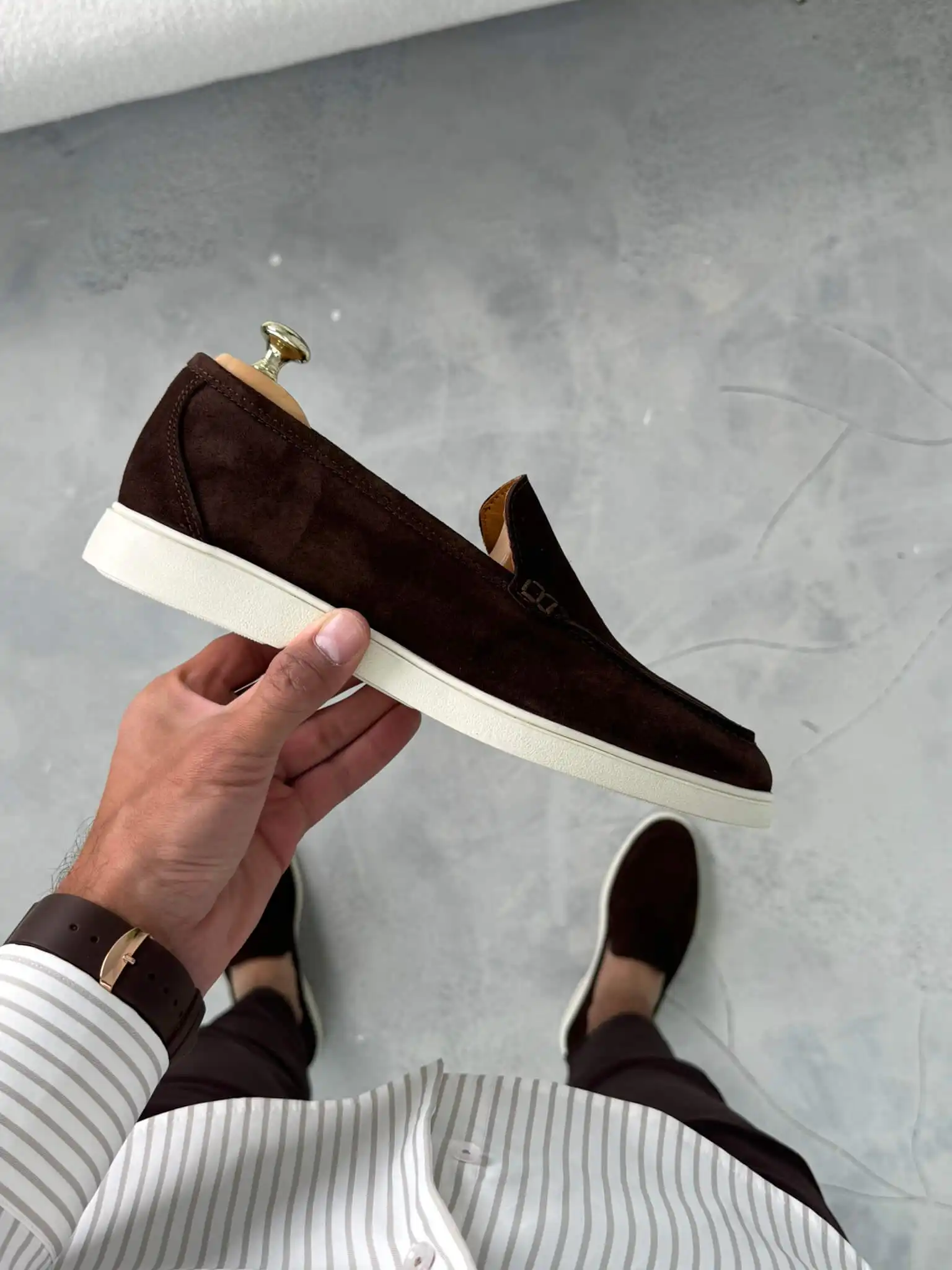 muske mokasine slip on elegantan i udoban model braon 1