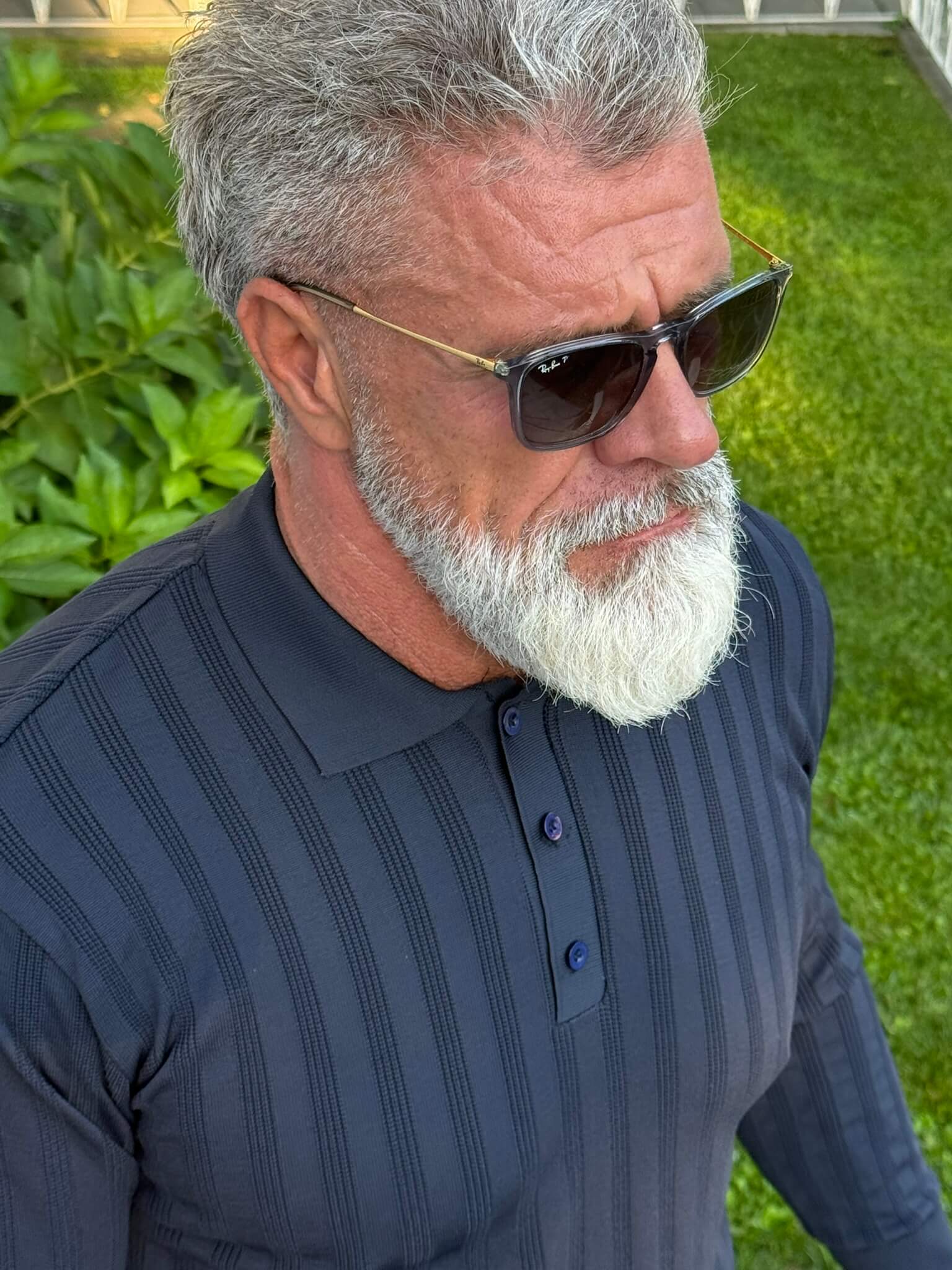 muski sentinel pleteni polo dzemper teget pzr6358 3